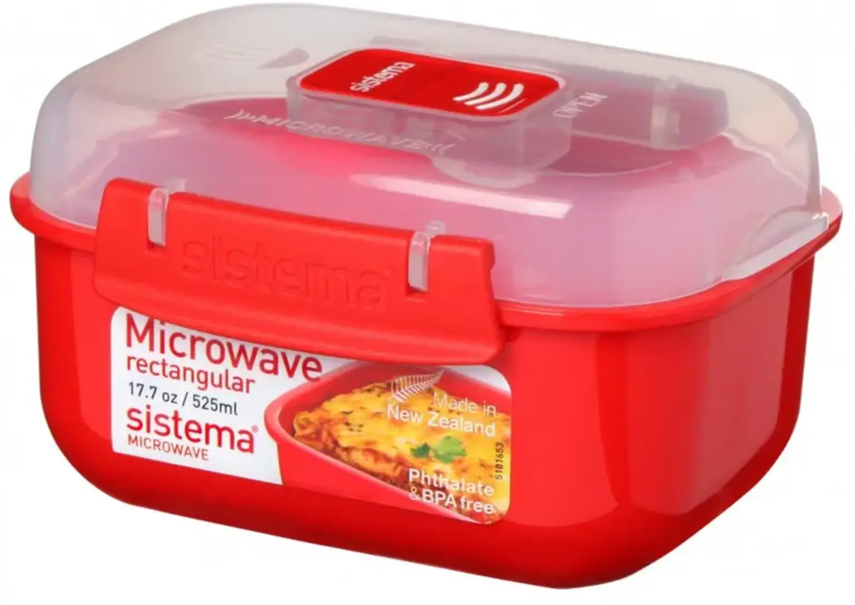 SISTEMA Mikroboks 525 ml - rød