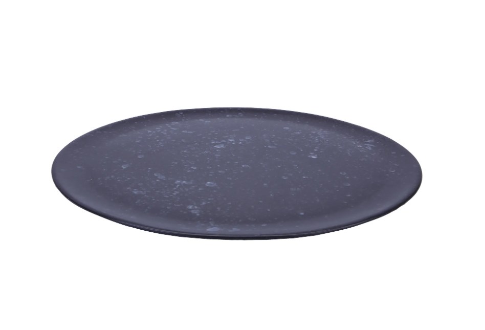 AIDA RAW Serveringsfad Ø42 cm - sort med grå pletter