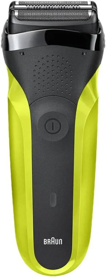 BRAUN Shaver serie 3 300 clean & close - sort/lime