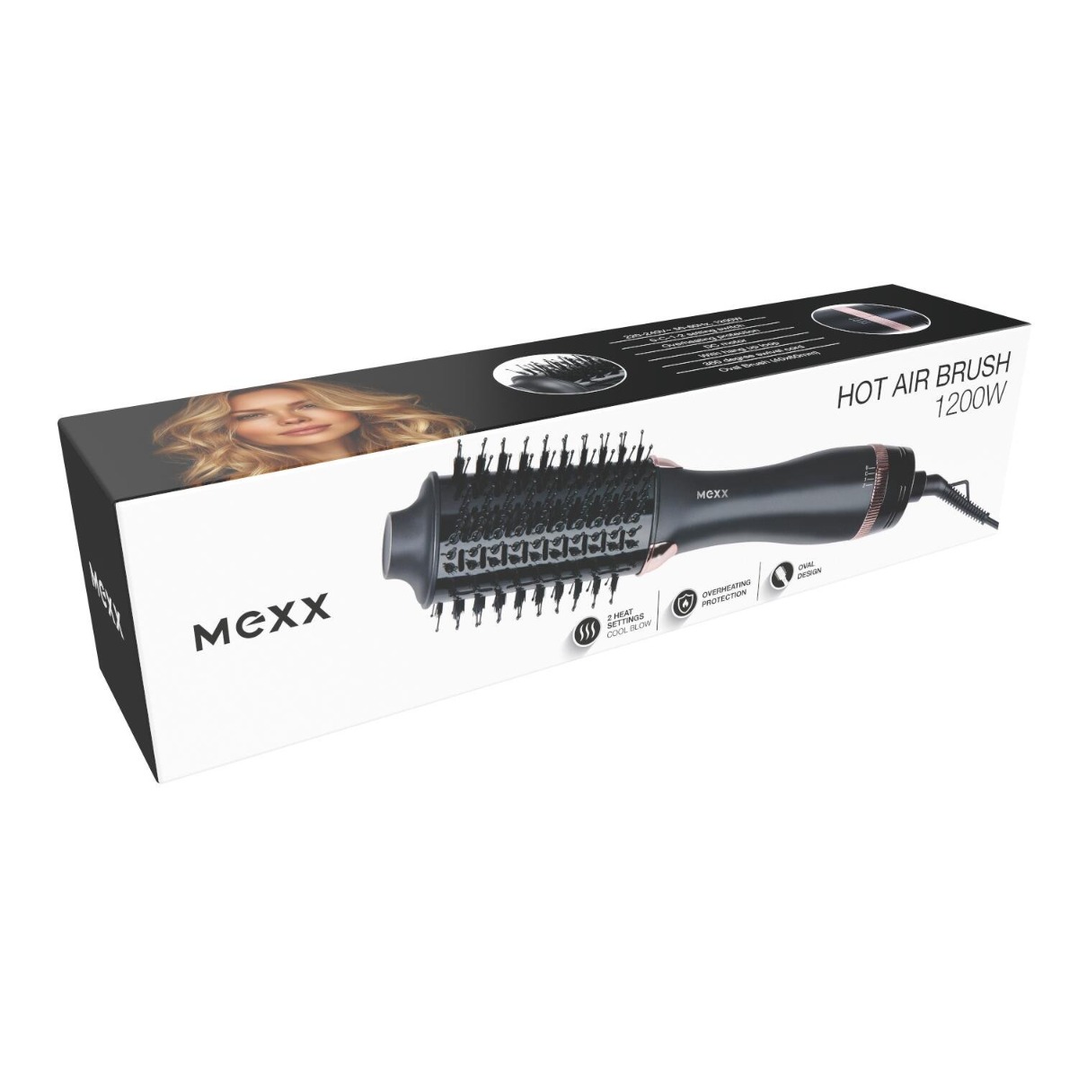MEXX Airstyler børste 1200 watt - sort