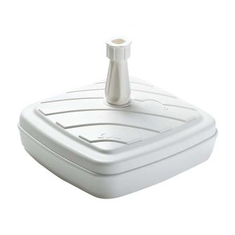 Parasolfod plast firkantet 14 liter - hvid - PARASOLFØDDER & BESLAG