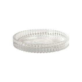 DACORE Glasplade til bloklys Ø9,8 cm - klar - 