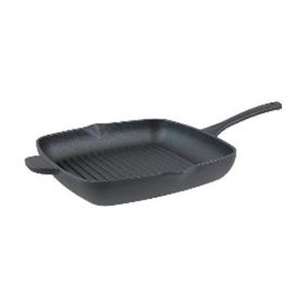 CONZEPT Grillpande i støbejern 29 x 27 cm - sort -