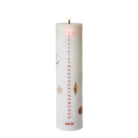 DACORE Kalenderlys med LED, twinkle og fjernbetjening &ndash; &Oslash;5 x 20 cm - 