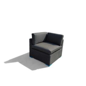 Vita lux hjørnemodul til sofasæt - sort - MODUL SOFAGRUPPE