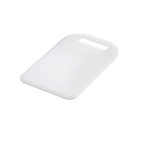 GASTROMAX Skærebræt hvid plast 25x15 cm - 