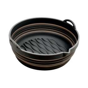 CONZEPT Airfryer bradepande foldbar i silikone Ø 21 cm - grå - 
