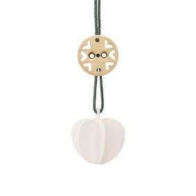 STELTON Nordic tangle ornament i messing & keramik - hjerte - 