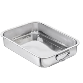 GASTROMAX Bradepande 37,5 x 27,5 cm - stål - GASTROMAX