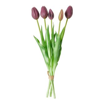 DACORE Tulipan buket 5 stk. 39 cm - lilla - DACORE