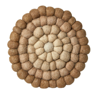 DACORE Bordskåner i uld Ø20 cm - sand - DACORE