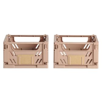 DAY Opbevaringskasse foldbar 17x12,5 cm natural sand - 2 stk. - DAY