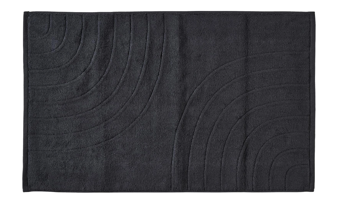ZONE Bademåtte time 80 x 50 cm - sort