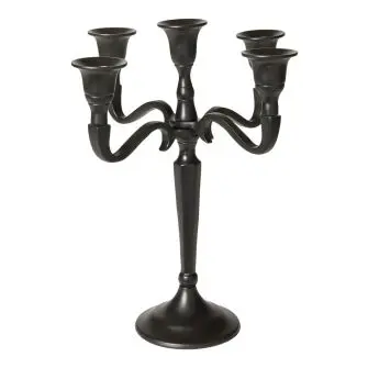 DACORE Lysestage 5 arme H27 cm - sort - LYSESTAGER