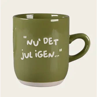 DET GAMLE APOTEK Julekrus "Nu det jul igen" - grøn - DET GAMLE APOTEK