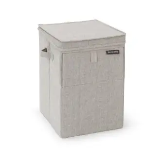 BRABANTIA Stabelbar vasketøjsboks 35 liter - grå - BRABANTIA