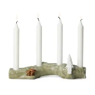 KÄHLER Christmas tales juleadvent H10 - hvid - KÄHLER