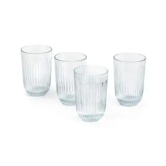 KÄHLER  Hammershøi vandglas 37 cl klar 4 stk. - klar - KÄHLER