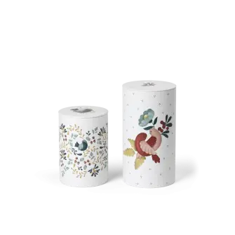 ROSENDAHL Grand cru cottage opbevaringsdåse 2 stk. - hvid m. deko høj - ØVRIG MADOPBEVARING