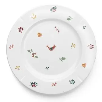 ROSENDAHL Grand cru cottage tallerken ø23 cm - hvid m. deko - TALLERKNER