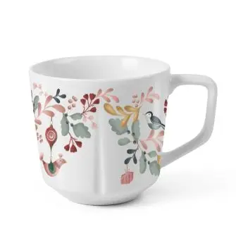 ROSENDAHL Grand cru cottage Krus 30 cl - hvid m. deko fugl - ROSENDAHL