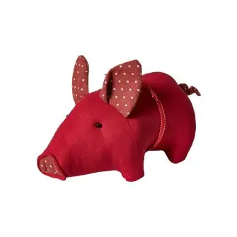 DACORE Julegris med sløjfe - rød - NISSER