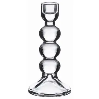 DACORE Lysestage i glas H18 cm - klar - LYSESTAGER