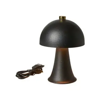 DACORE Genopladelig mini bordlampe med touch - sort - HAVEN