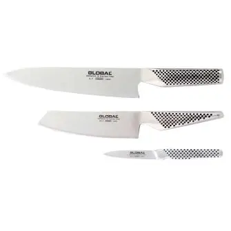 GLOBAL Knivsæt med 3 knive G-2, GS-5 & GSF-15 - MÅNEDSTILBUD