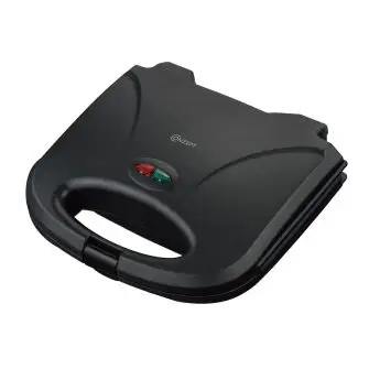 CONZEPT Sandwichrister med grillplader 750 watt - sort - MÅNEDSTILBUD