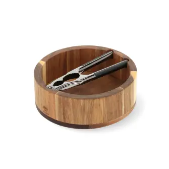 HOLM Nøddeknækkersæt i akacietræ - rund - HOLM
