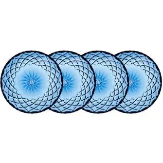 LYNGBY Sorrento asietter 16 cm 4 stk - blå - LYNGBY