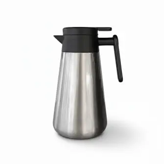 CONZEPT Termokande m/stålindsats & trykknap i stål - 1,0 liter - TERMOKANDER