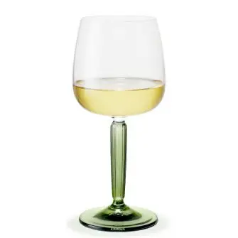 KÄHLER Hammershøi hvidvinglas 35 cl 2 stk - grøn - KÄHLER