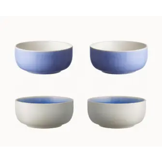 STUDIO ROUND North skål 11 cm blå mix - 4 stk - SKÅLE