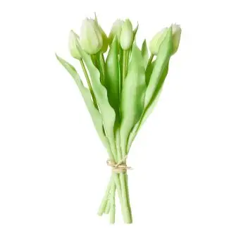 DACORE Tulipan buket 7 stk 31 cm - hvid - PYNT & FIGURER