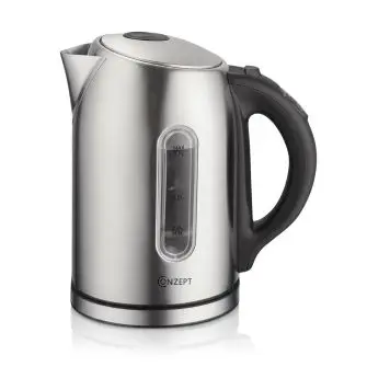 CONZEPT Elkedel m/temperaturkontrol 1,7 liter - stål - ELKEDLER