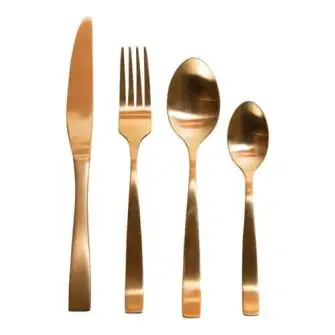 DACORE Bestiksæt 16 dele guld - BESTIKSÆT