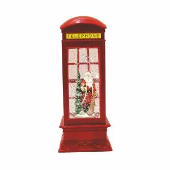 CONZEPT Sne-telefonboks m/ julemand - LYS & LYSKÆDER