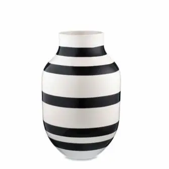 KÄHLER Omaggio vase sort 30,5 cm. - KÄHLER