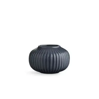 KÂHLER Hammershøi fyrfadsstage antracitgrå 10 cm - KÄHLER