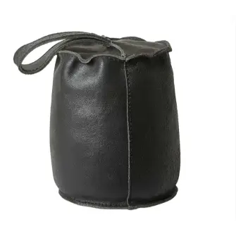 DACORE Dørstopper i læder - sort - ØVRIGE