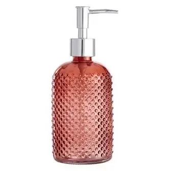 DAY Sæbedispenser glas/plast - rød - DAY