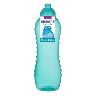 SISTEMA Drikkedunk twist 'n' sip 620 ml - teal - MADKASSER & DRIKKEDUNKE