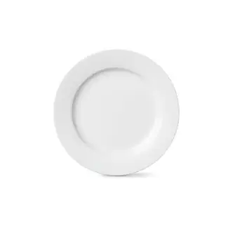 LYNGBY Rhombe frokost tallerken 23 cm - hvid - LYNGBY PORCELÆNSFABRIK