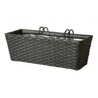 DACORE Altankasse flet 40 cm sort - HAVEARTIKLER