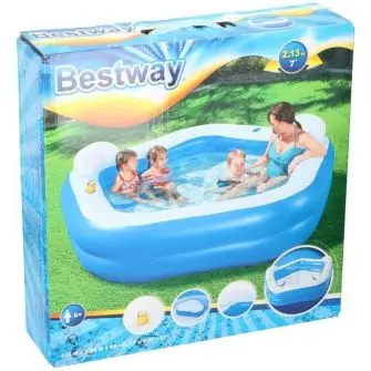 BESTWAY Pool 213 x 207 x 69 cm - HAVEN