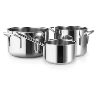 EVA TRIO Stainless steel grydesæt 3 dele - KASSEROLLER