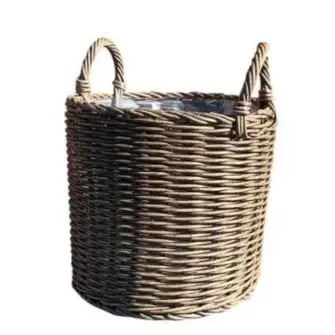 DACORE Kurv i mørkegrå flet - mellem - HAVEN