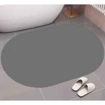 CONZEPT bademåtte 40x60 cm grå - ØVRIGE BADTILBEHØR